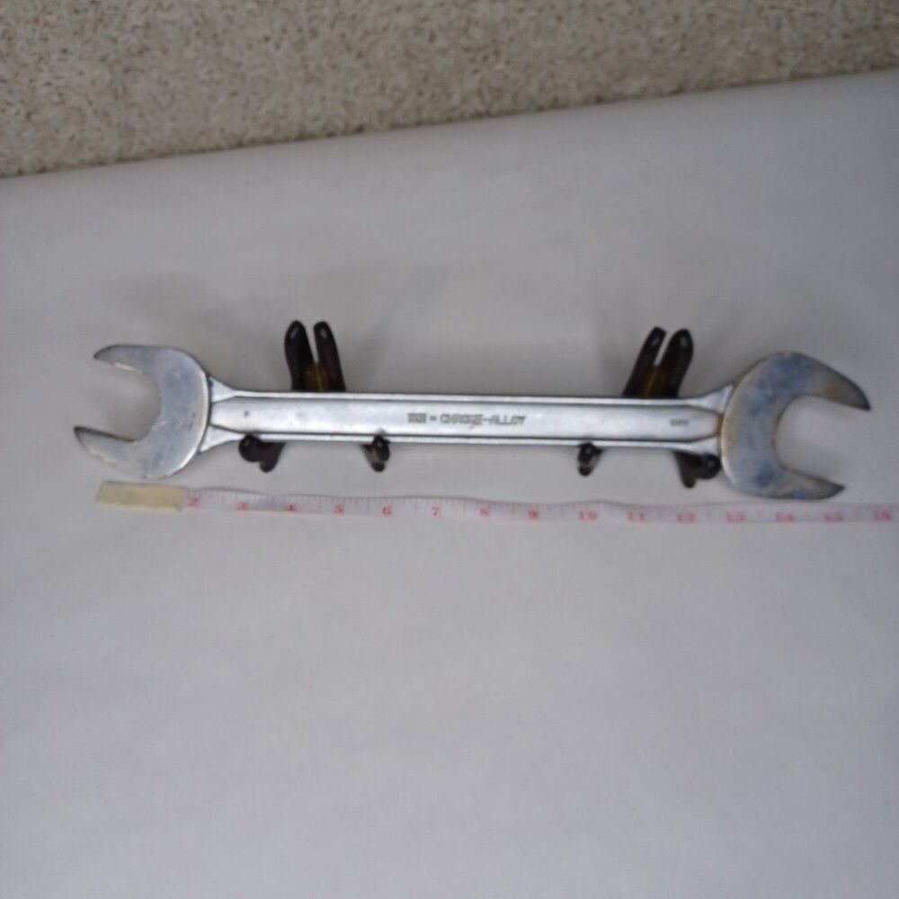 Frank & Warren Double Open End Wrench 1-3/8" x 1-1/2" SAE 16" Long Huge Japan - Picture 12 of 12